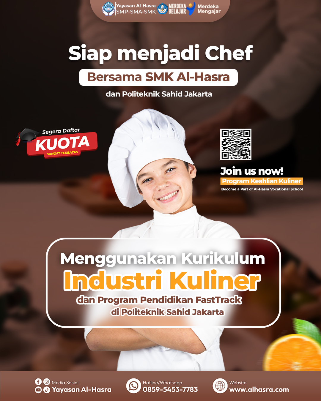 DIBUKA PROGRAM KEAHLIAN KULINER SMK AL-HASRA!