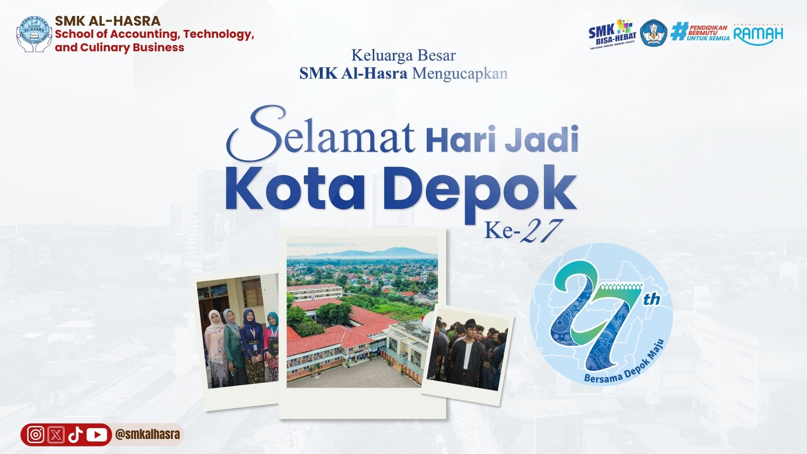 27 Tahun Kota Depok: Bersama Depok Maju