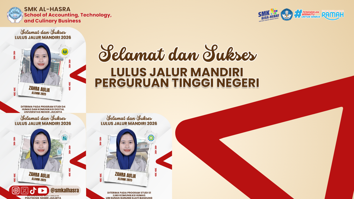 Alumni SMK Al-Hasra Lolos Tiga Perguruan Tinggi Negeri Jalur Mandiri, Bukti Semangat Meraih Pendidikan Tinggi