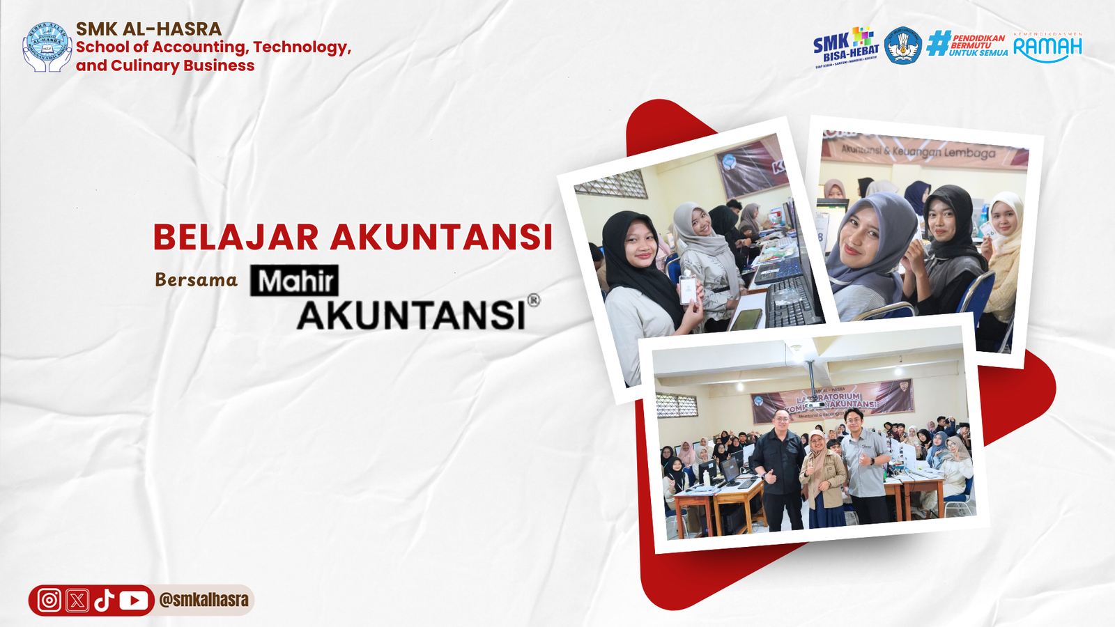 Belajar Akuntansi Bersama Mahir Akuntansi di SMK Al-Hasra