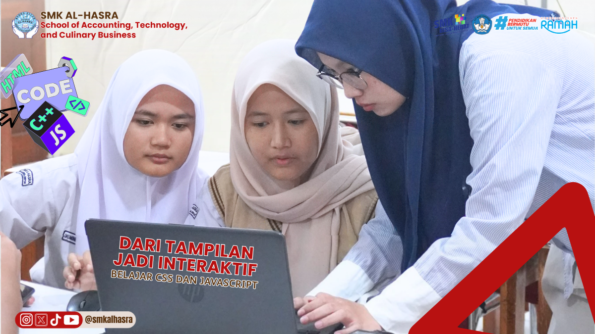 Belajar CSS dan JavaScript, Siswa X TKJ SMK Al-Hasra Kembangkan Keterampilan Web