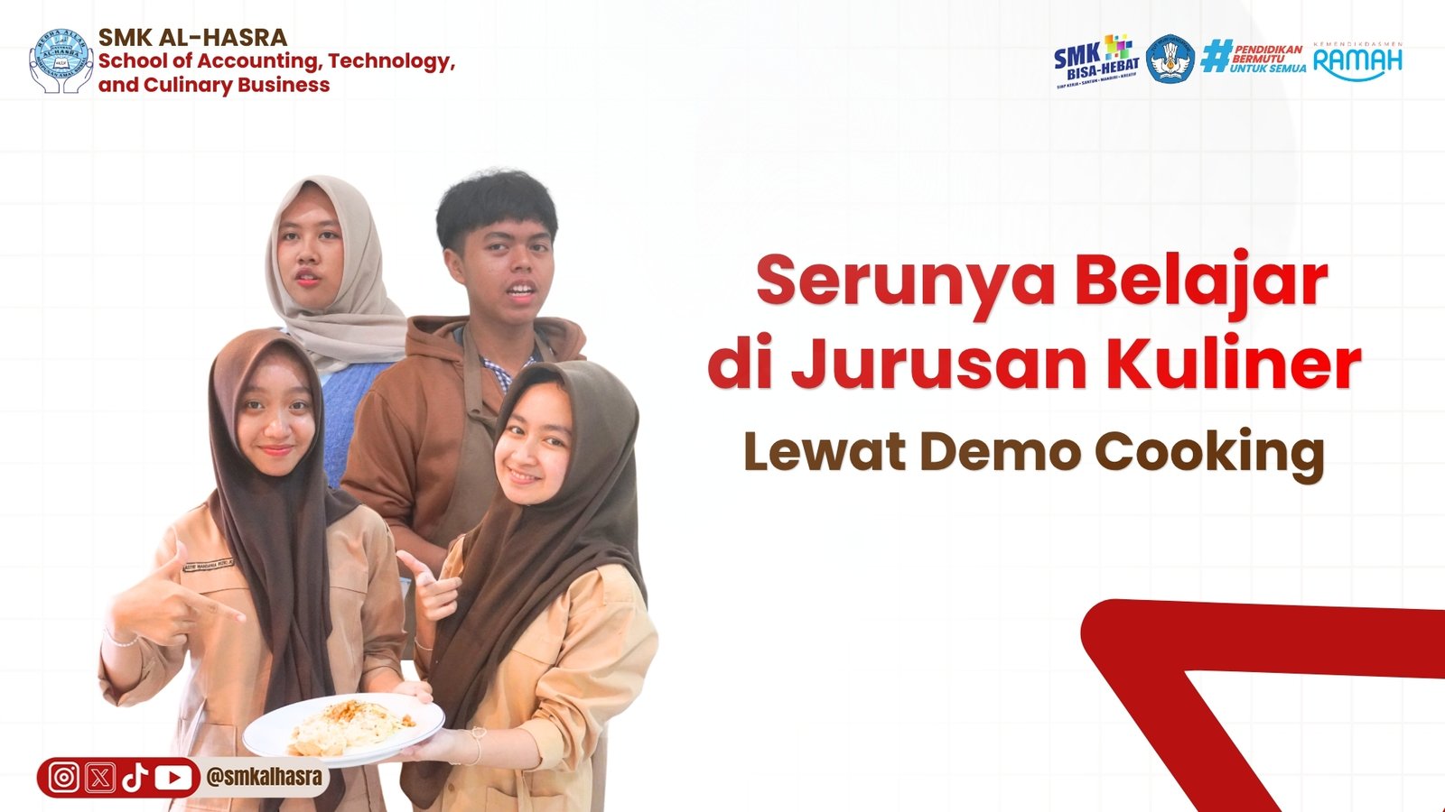Belajar Membuat Fettuccine Bechamel Bersama Siswa-Siswi Kuliner