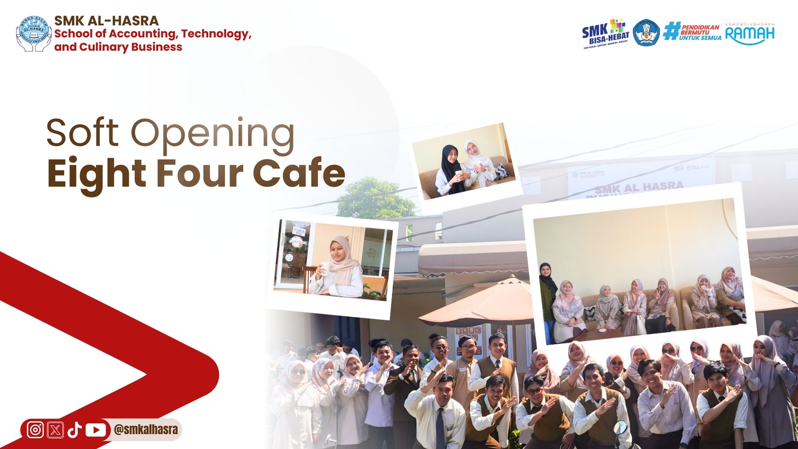 Eight Four Cafe Resmi Dibuka, Wujud Implementasi Pembelajaran Berbasis Industri di SMK Al-Hasra