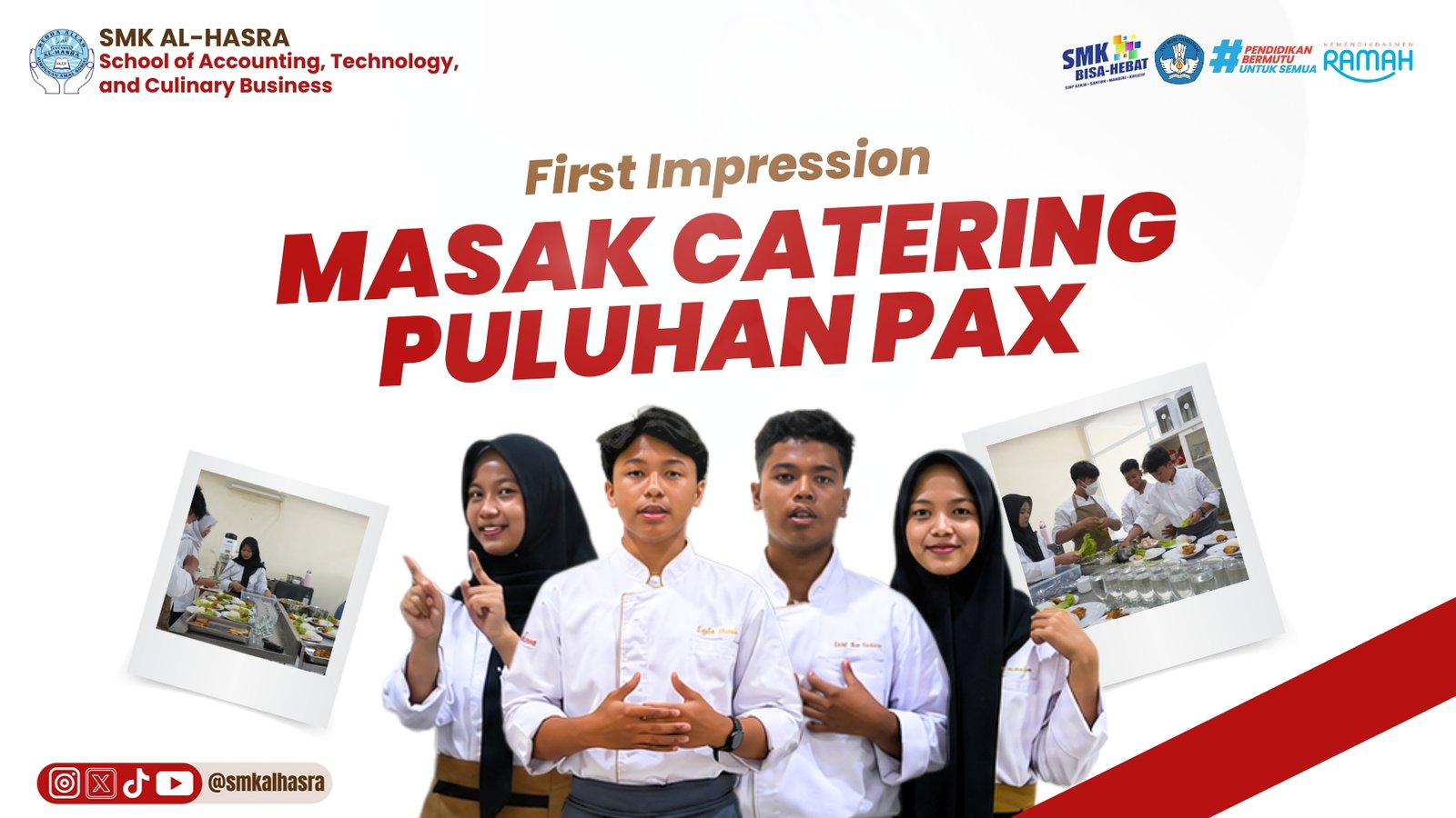 First Impression Azkia, Nadia, Majid, dan Rafa Saat Memasak Catering di Kitchen SMK Al-Hasra