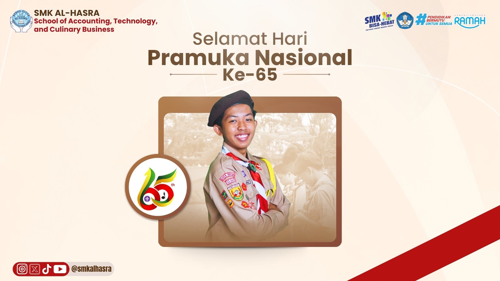 Hari Pramuka Nasional ke-65: Memantapkan Langkah Generasi Muda Menuju Indonesia Emas 2045
