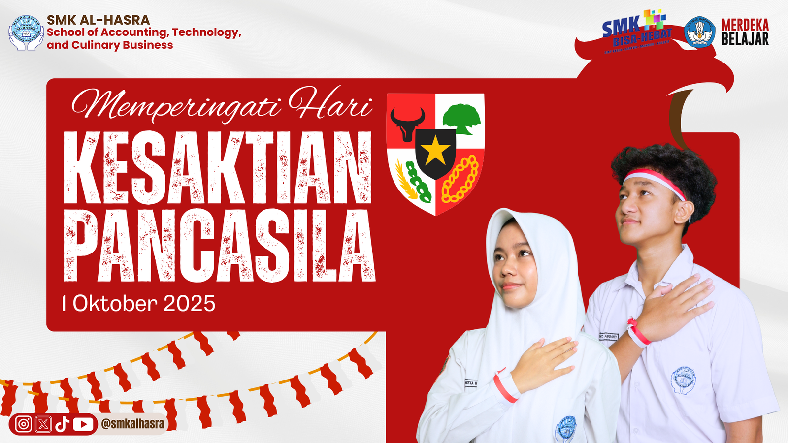 Memperingati Hari Kesaktian Pancasila 1 Oktober 2025 di SMK Al-Hasra