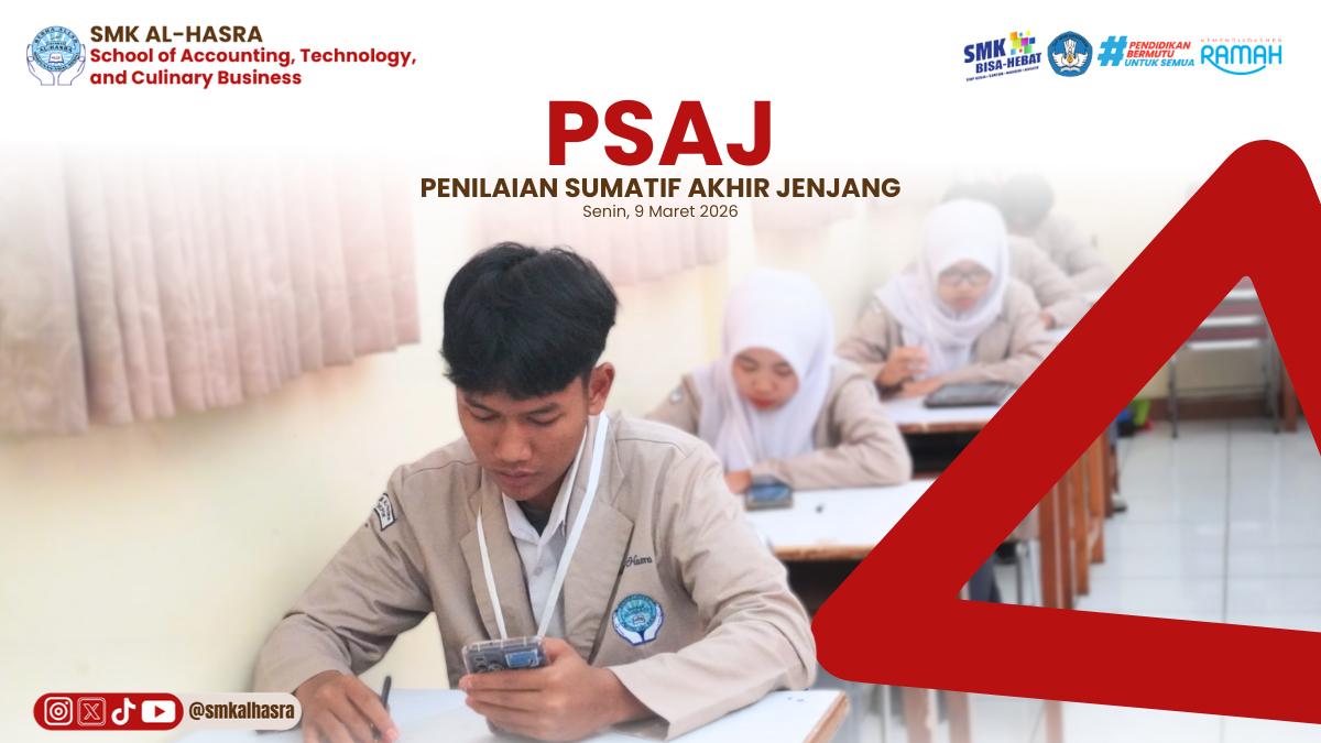 PSAJ Hari Pertama di SMK Al-Hasra: Siswa Mengikuti Ujian Matematika