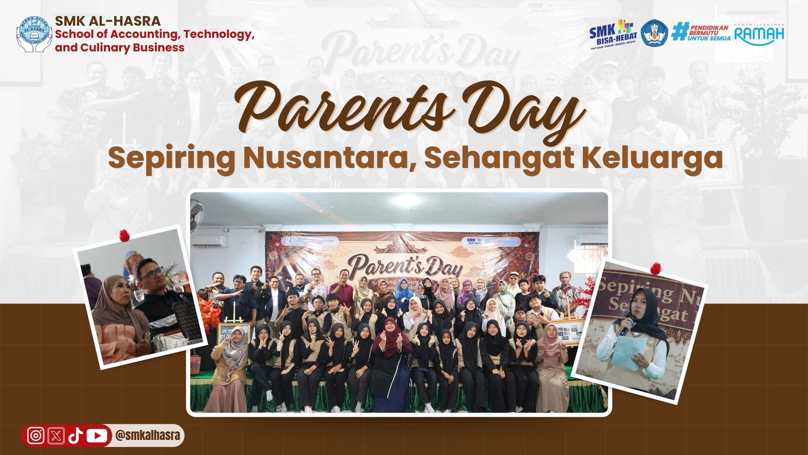 Parents Day Kelas XI Kuliner, Hadirkan Jamuan Nusantara dan Cerita Perjalanan Siswa