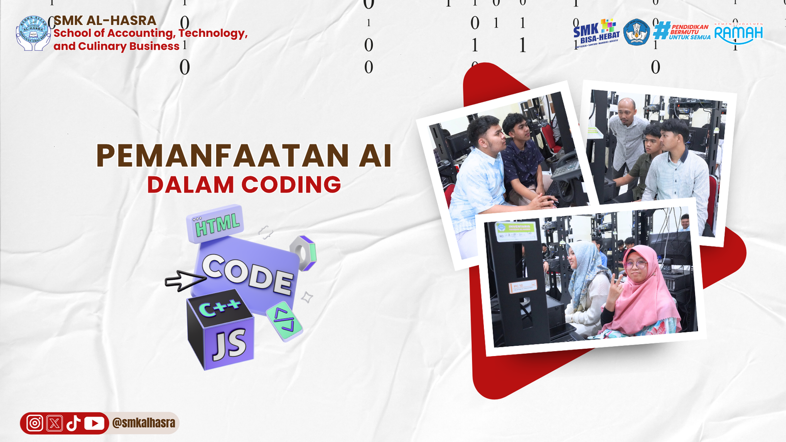 Pemanfaatan AI dalam Coding untuk Siswa TKJ SMK Al-Hasra