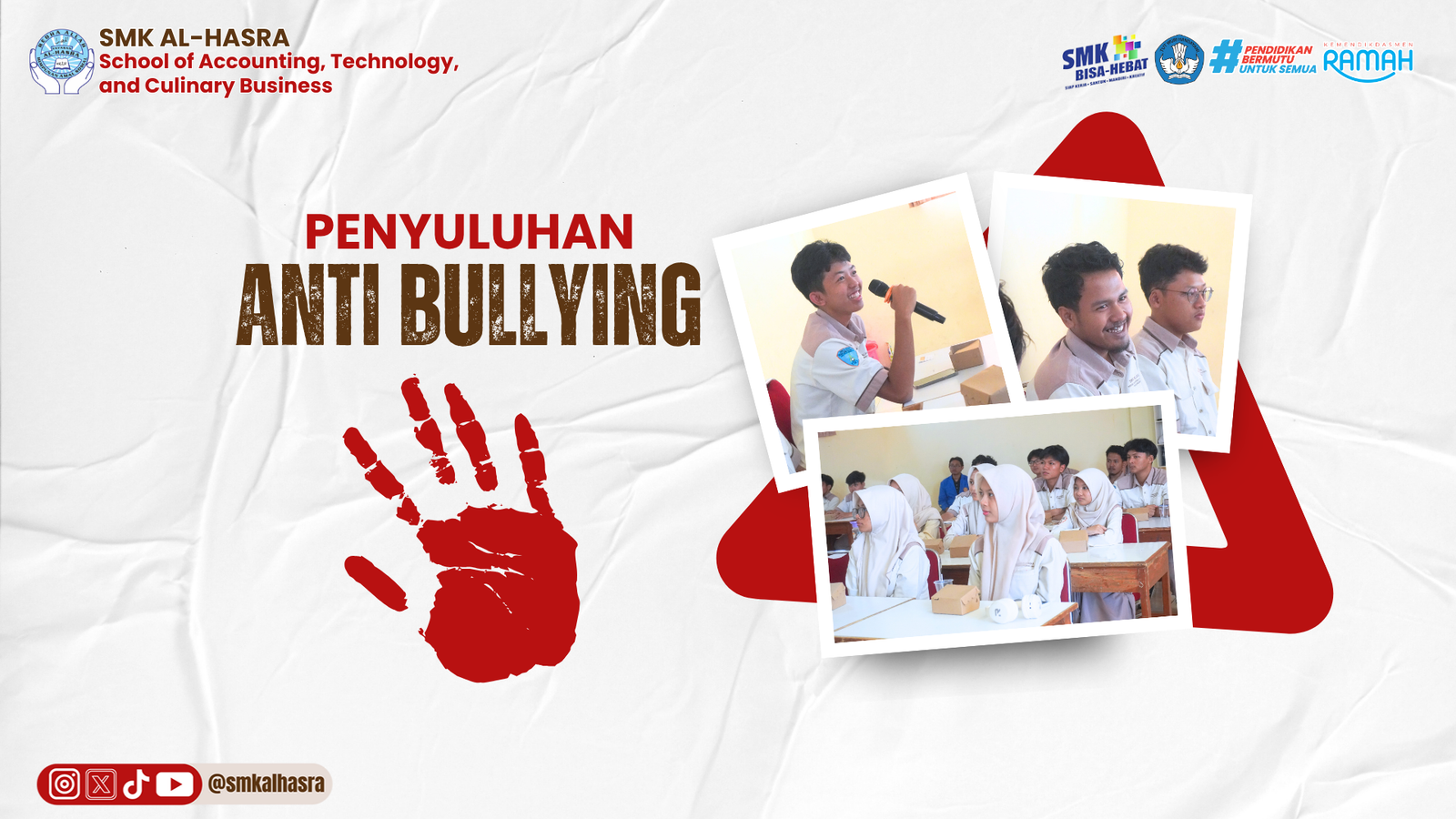 Penyuluhan Anti Bullying & Komunikasi Asertif Bersama UNPAM di SMK Al-Hasra