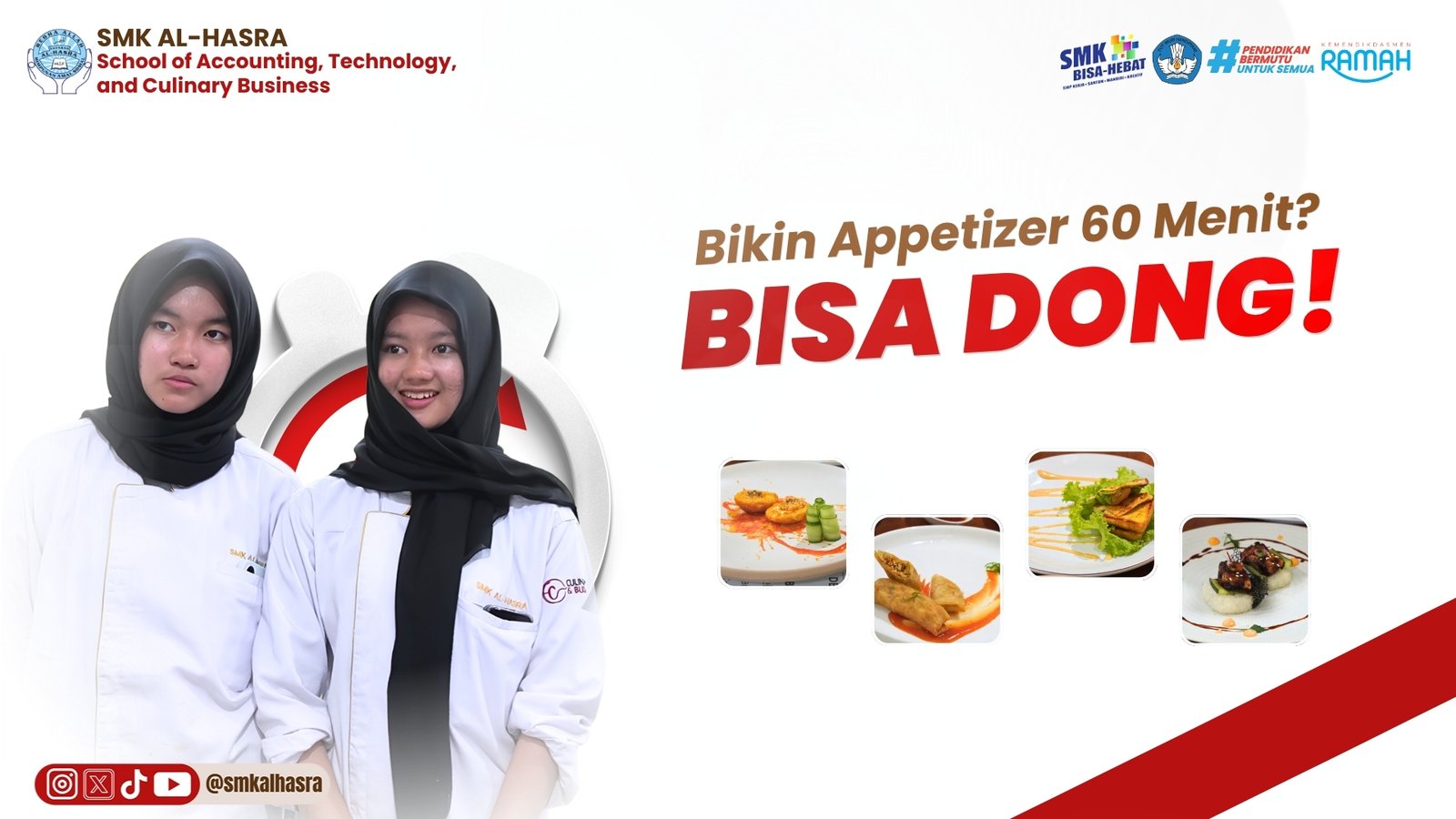 RUSH IN TIME! Challenge Membuat Hidangan Appetizer dalam 60 Menit, Ini Dia Hasil Karya Siswa-Siswi XI Bisnis Kuliner