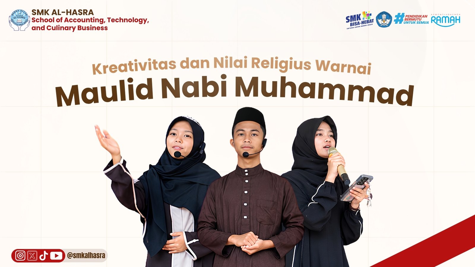 SMK Al-Hasra Peringati Maulid Nabi Muhammad 1448 H
