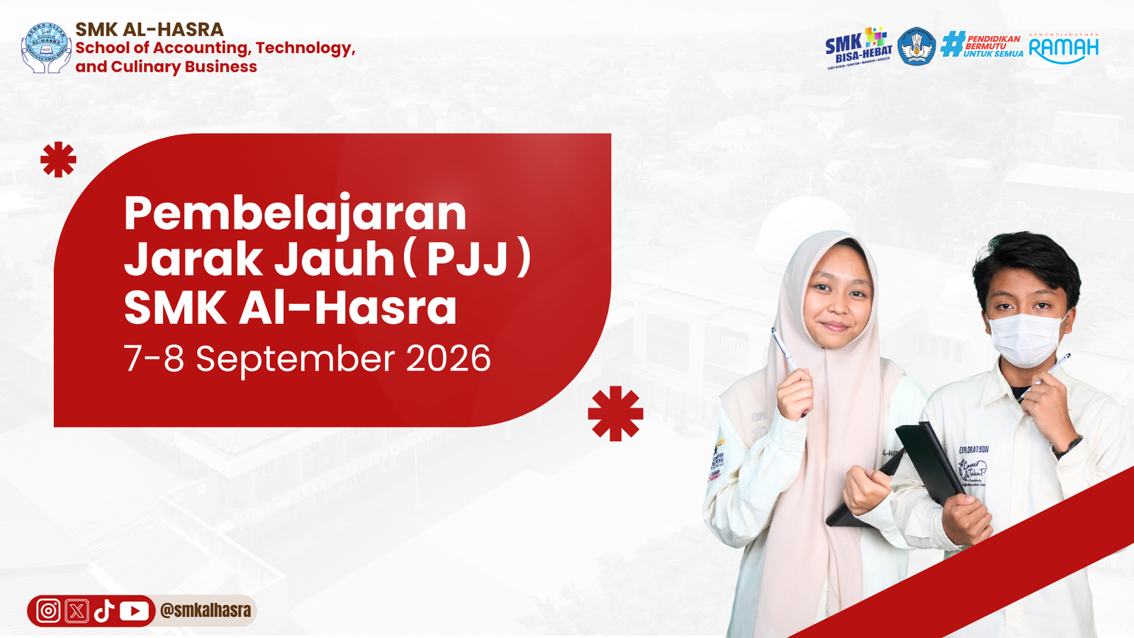 SMK Al-Hasra Terapkan Pembelajaran Jarak Jauh pada 7–8 September 2026