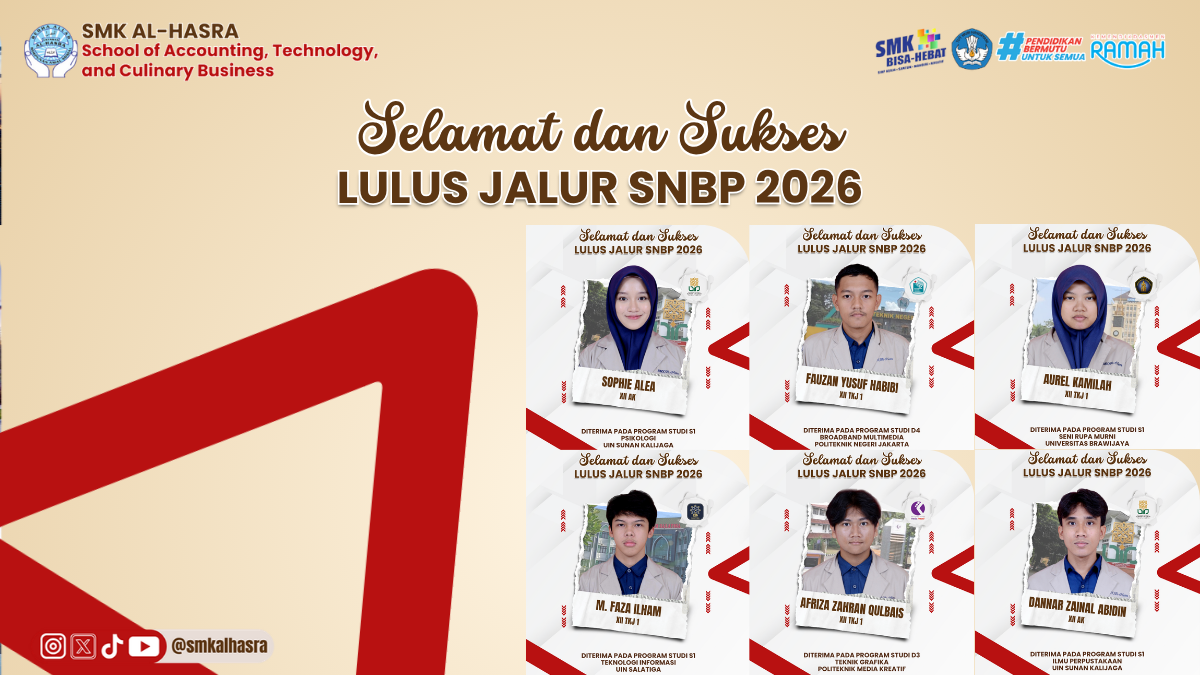 Selamat dan Sukses! Peserta Didik Lolos SNBP 2026
