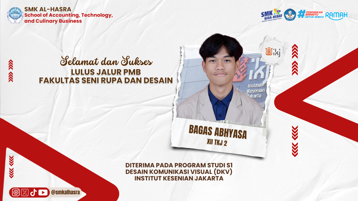 Selamat dan Sukses: Bagas Abhyasa Lolos PMB Institut Kesenian Jakarta