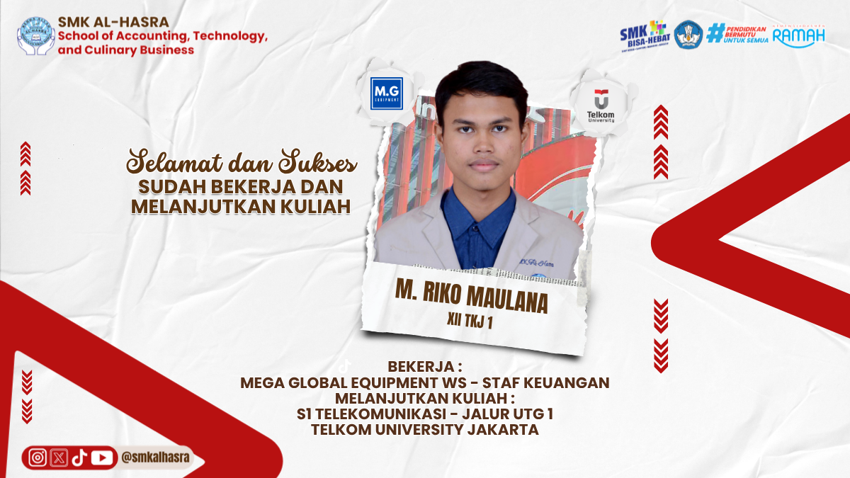 Selamat dan Sukses: M. Riko Maulana Berhasil Bekerja dan Melanjutkan Kuliah