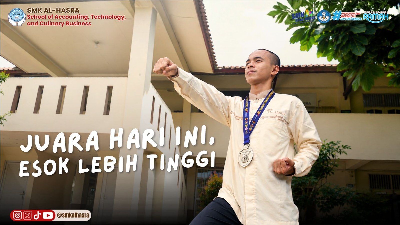 Siswa Baru SMK Al-Hasra Raih Juara 2 Karate Nasional di KASAU CUP 2026