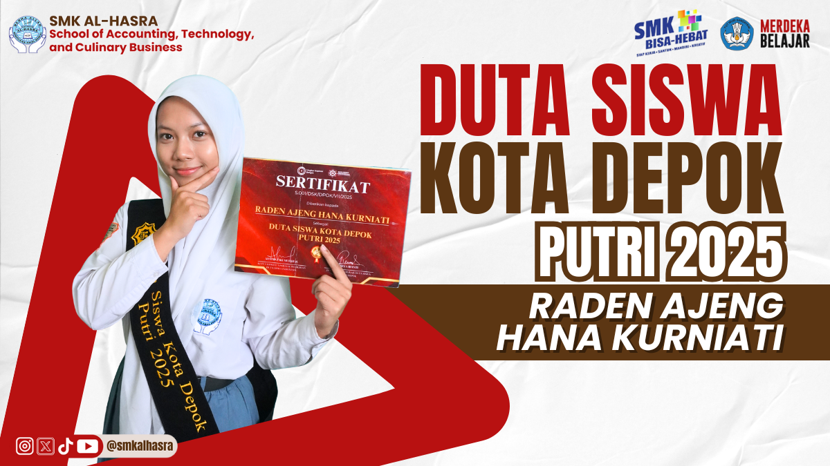 Siswa SMK Al-Hasra Raih Predikat Duta Siswa Kota Depok Putri 2025