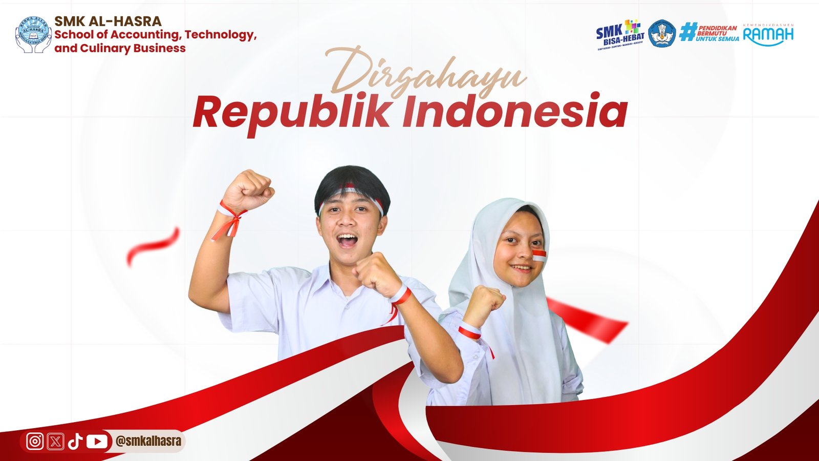 Upacara HUT ke-81 Kemerdekaan RI di Al-Hasra Berlangsung Khidmat